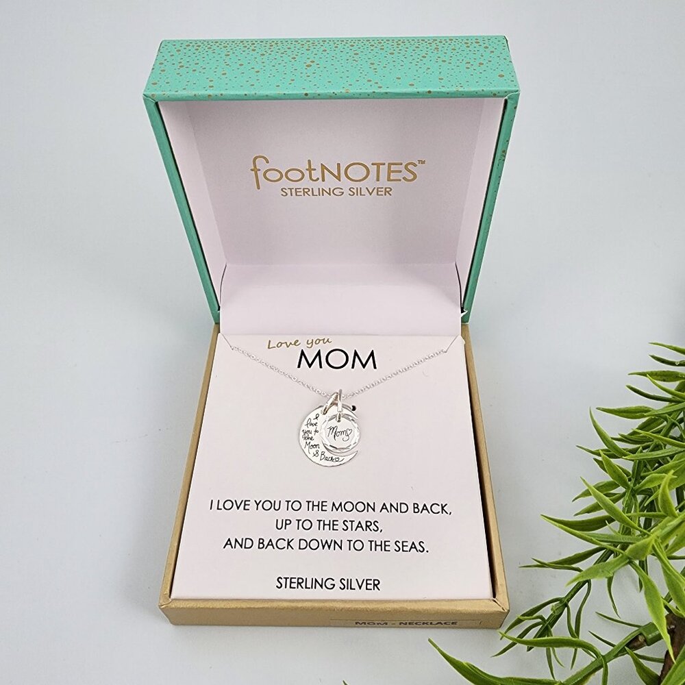 FootNotes Mother Sterling Silver Pendant Necklace